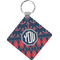 Anchors & Argyle Diamond Plastic Keychain w/ Monogram