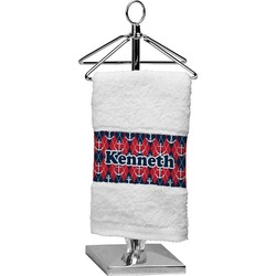 Anchors & Argyle Cotton Finger Tip Towel (Personalized)