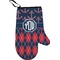 Anchors & Argyle Personalized Oven Mitt