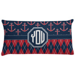 Anchors & Argyle Pillow Case - King (Personalized)