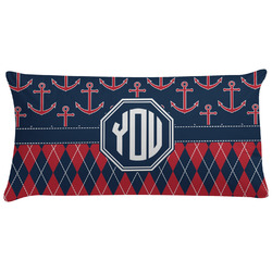 Anchors & Argyle Pillow Case - King (Personalized)