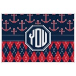 Anchors & Argyle Laminated Placemat w/ Monogram