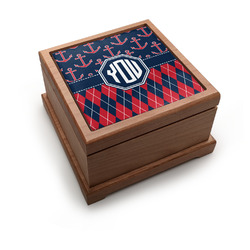 Anchors & Argyle Pet Urn w/ Monogram