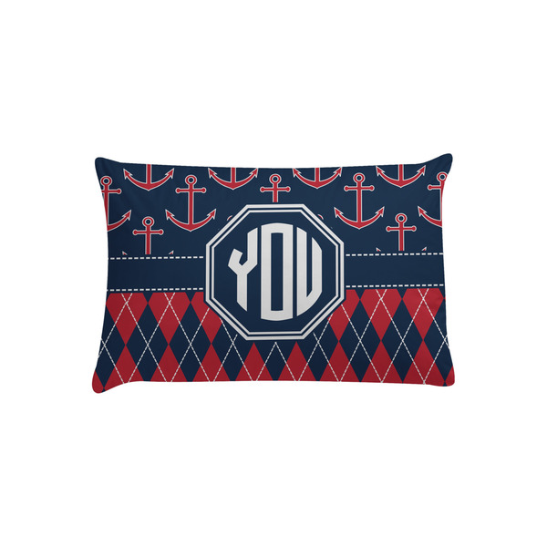 Custom Anchors & Argyle Pillow Case - Toddler (Personalized)