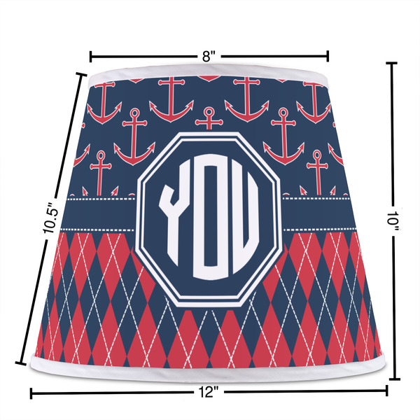 Anchors & Argyle Poly Film Empire Lampshade - Dimensions