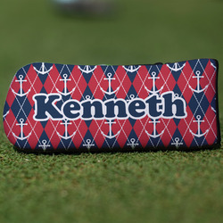 Anchors & Argyle Blade Putter Cover (Personalized)