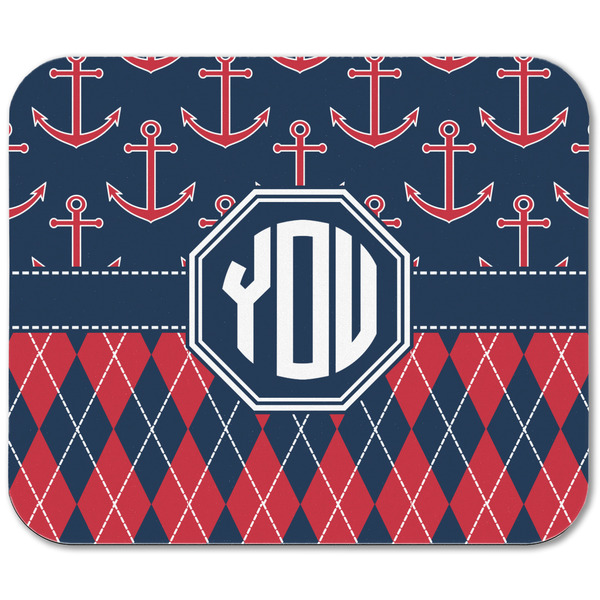 Anchors & Argyle Rectangular Mouse Pad - APPROVAL
