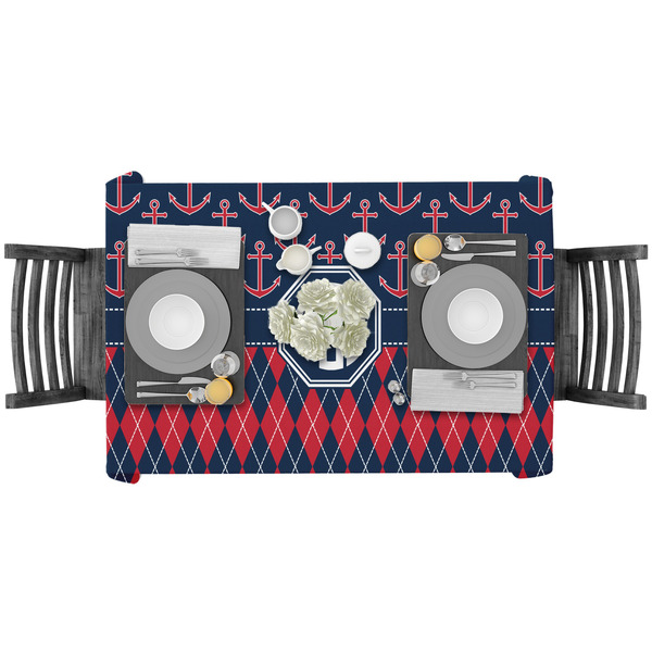 Anchors & Argyle Rectangular Tablecloths - LIFESTYLE