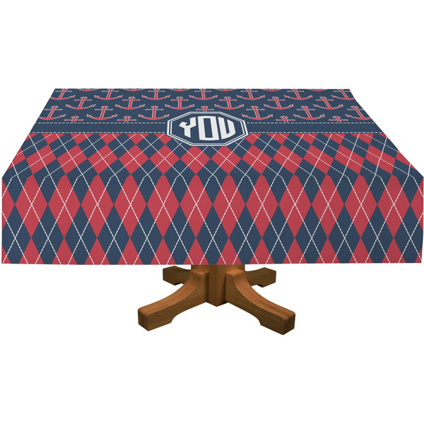 Anchors & Argyle Rectangular Tablecloths (Personalized)