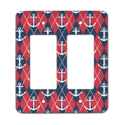 Anchors & Argyle Rocker Style Light Switch Cover - Two Switch