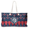 Anchors & Argyle Large Tote Bag with Rope Handles (Personalized)