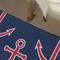 Anchors & Argyle Large Rope Tote - Close Up View