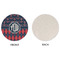 Anchors & Argyle Round Linen Placemats - APPROVAL (single sided)