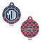 Anchors & Argyle Round Pet ID Tag - Large - Approval