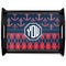 Anchors & Argyle Black Wooden Tray - Large (Personalized)