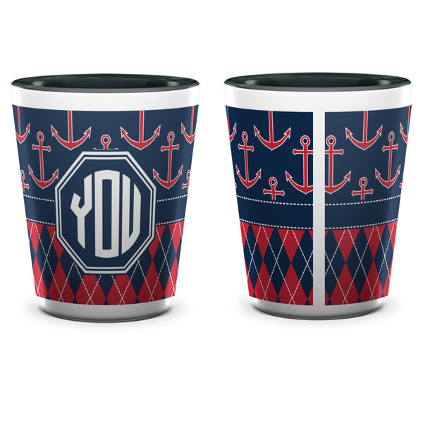 Anchors & Argyle Shot Glass - Two Tone - APPROVAL