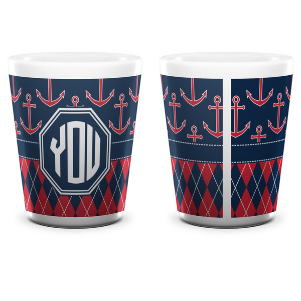 Anchors & Argyle Shot Glass - White - APPROVAL
