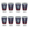 Anchors & Argyle Shot Glassess - Two Tone - Set of 4 - APPROVAL