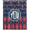 Anchors & Argyle Extra Long Shower Curtain - 70"x84" (Personalized)