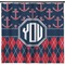 Anchors & Argyle Shower Curtain (Personalized) (Non-Approval)