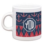 Anchors & Argyle Espresso Cup (Personalized)
