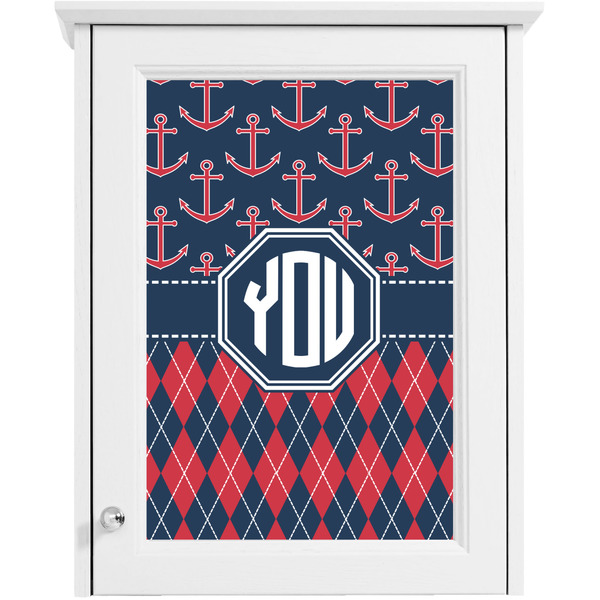 Anchors & Argyle Single White Cabinet Decal