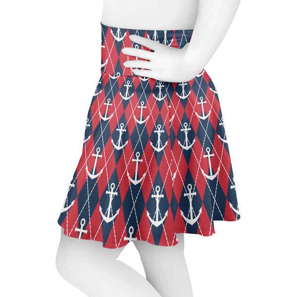 Anchors & Argyle Skater Skirt - Side