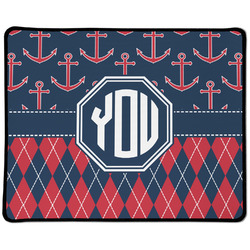 Anchors & Argyle Large Gaming Mouse Pad - 12.5" x 10" (Personalized)