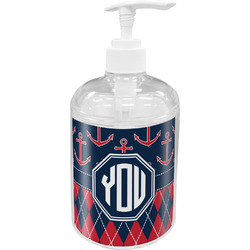 Anchors & Argyle Acrylic Soap & Lotion Bottle (Personalized)