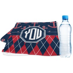 Anchors & Argyle Sports & Fitness Towel (Personalized)