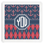Anchors & Argyle Paper Dinner Napkins (Personalized)