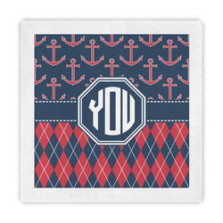 Anchors & Argyle Standard Decorative Napkins (Personalized)