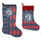 Anchors & Argyle Stockings - Side by Side compare