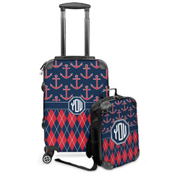 Anchors & Argyle Kids 2-Piece Luggage Set - Suitcase & Backpack (Personalized)