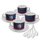 Anchors & Argyle Tea Cup - Set of 4