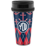 Anchors & Argyle Acrylic Travel Mug without Handle (Personalized)