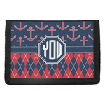 Anchors & Argyle Trifold Wallet (Personalized)