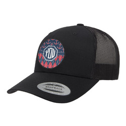Anchors & Argyle Trucker Hat - Black (Personalized)
