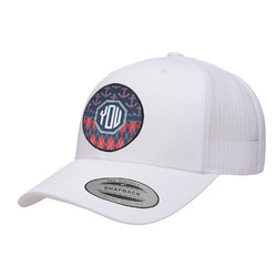 Anchors & Argyle Trucker Hat - White (Personalized)