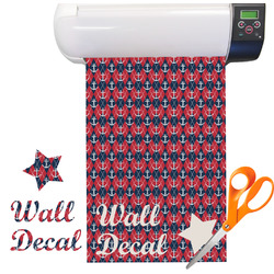 Anchors & Argyle Vinyl Sheet (Re-position-able)