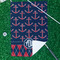 Anchors & Argyle Waffle Weave Golf Towel - In Context