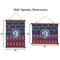 Anchors & Argyle Wall Hanging Tapestries - Parent/Sizing