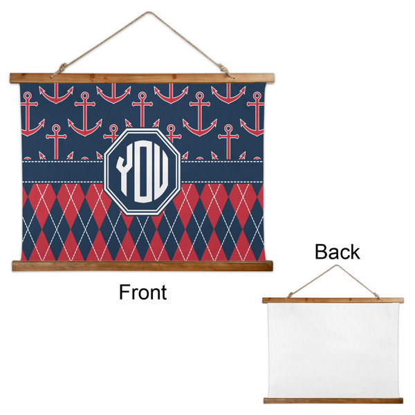 Anchors & Argyle Wall Hanging Tapestry - Landscape - APPROVAL