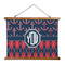 Anchors & Argyle Wall Hanging Tapestry - Wide (Personalized)