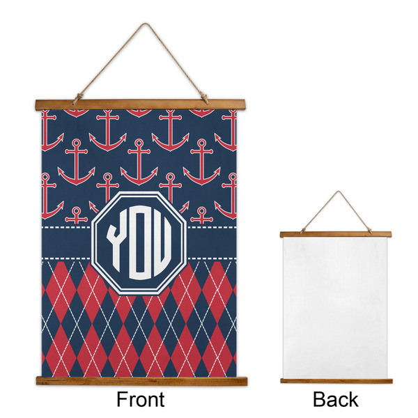 Anchors & Argyle Wall Hanging Tapestry - Portrait - APPROVAL