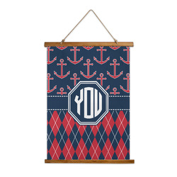 Anchors & Argyle Wall Hanging Tapestry (Personalized)