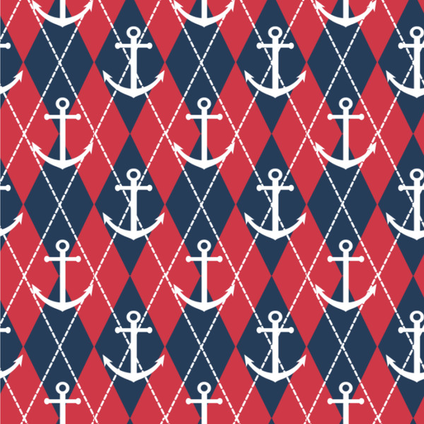 Anchors & Argyle Wallpaper Square