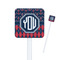 Anchors & Argyle Square Plastic Stir Sticks (Personalized)