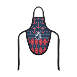 Anchors & Argyle Bottle Apron (Personalized)