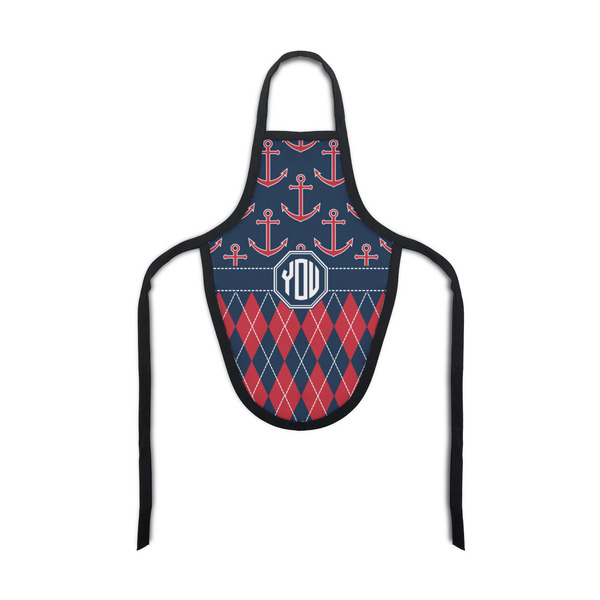 Custom Anchors & Argyle Bottle Apron (Personalized)